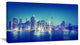 "Blue New York City at Night" Panorama Cityscape Canvas Print32"x16"