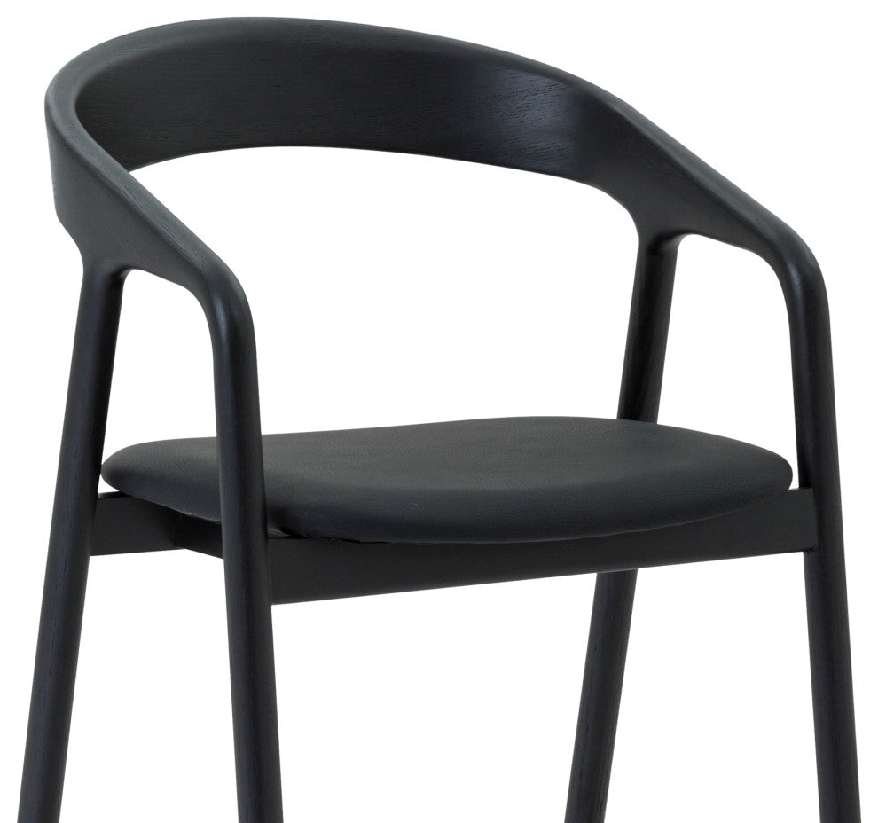 Apache Black Oak Wood and Faux Leather