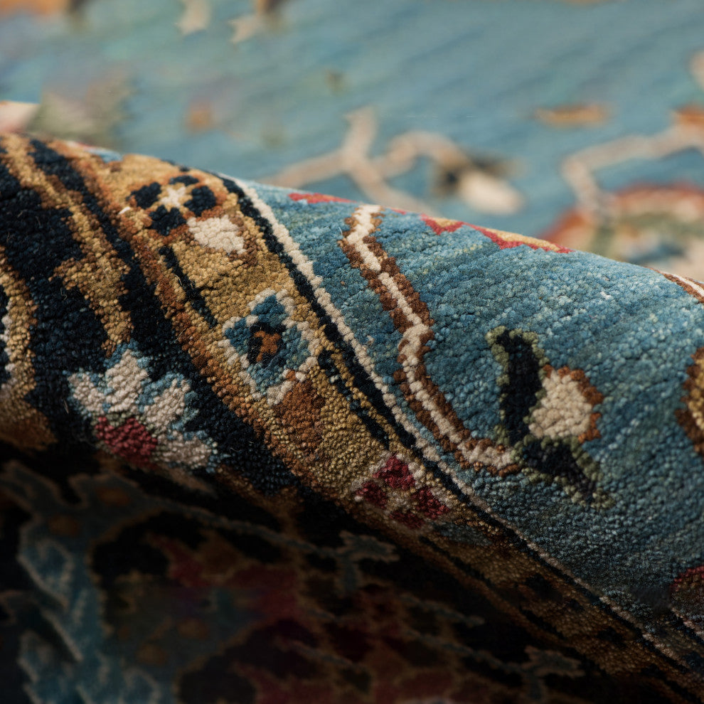 Antiquity Ledbury Runner, Blue, 2'6" x 10', Persian