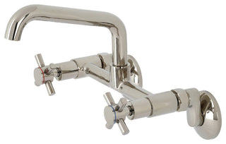 KS423PN Concord Two-Handle Wall-Mount Kitchen Faucet, Polished Nickel