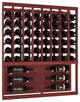 CellarVue Redwood Showcase Wine Rack, Unstained, Cherry Stain