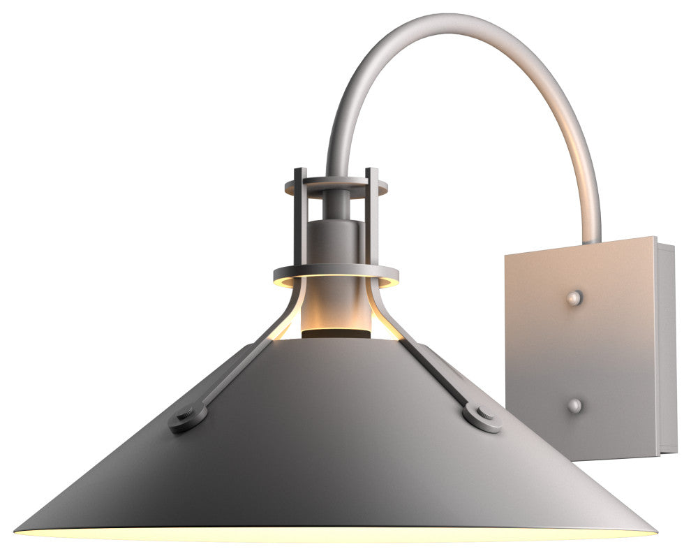 Henry Large Outdoor Sconce, Coastal Burnished Steel Finish