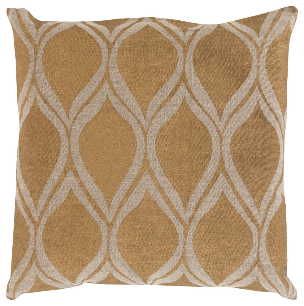Surya Metallic Stamped MS-008 20" x 20" Pillow Cover