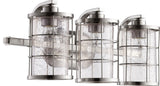 Quorum International 5364-3 Ellis 3 Light 20"W Bathroom Vanity - Satin Nickel