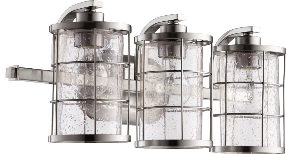 Quorum International 5364-3 Ellis 3 Light 20"W Bathroom Vanity - Satin Nickel