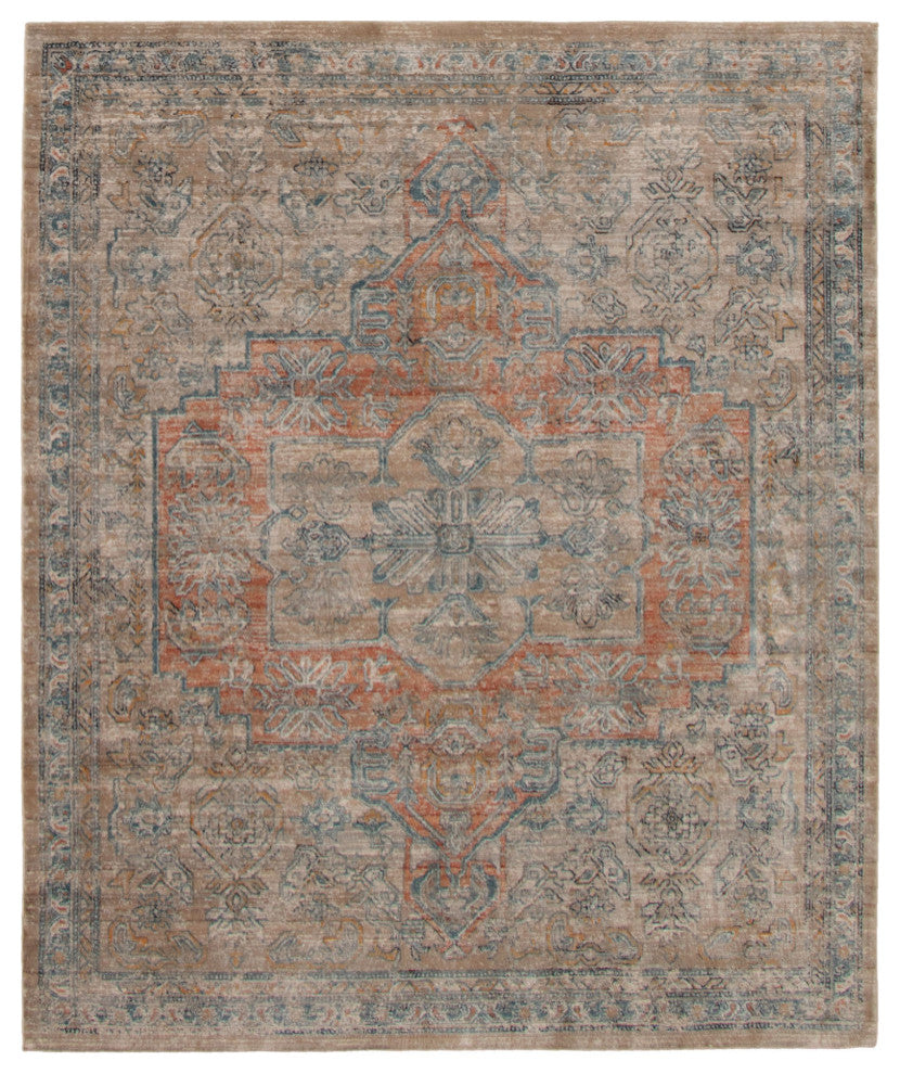 eCarpetGallery Living Room Rug, Beige, 6'7" x 9'10"