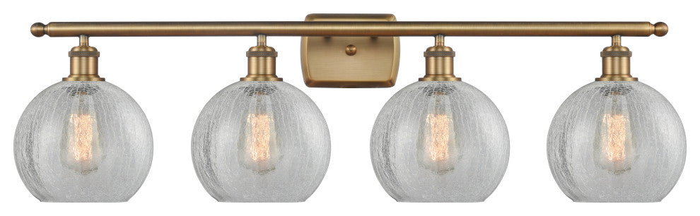 Innovations Lighting 516-4W-BB-G125-8 Athens 4 Light 36" Bath Vanity Light