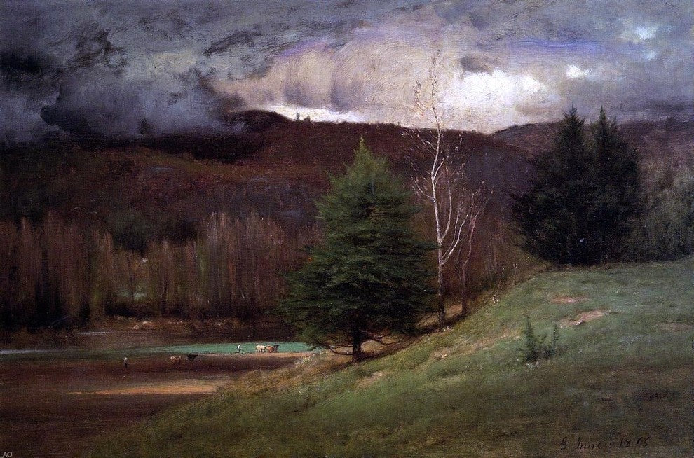 George Inness Kearsarge Village Wall Decal