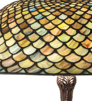 Meyda Lighting 147470 26" High Tiffany Fishscale Table Lamp