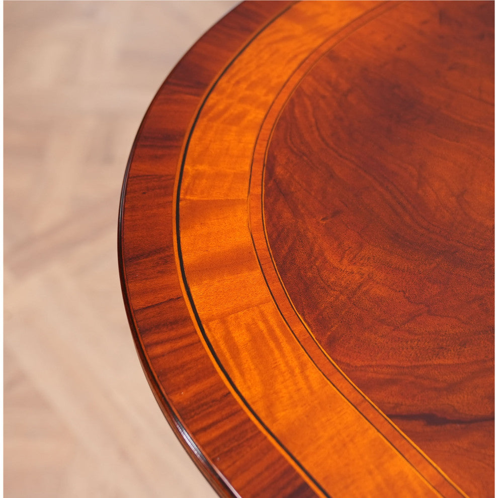 Banded Mahogany Dining Table