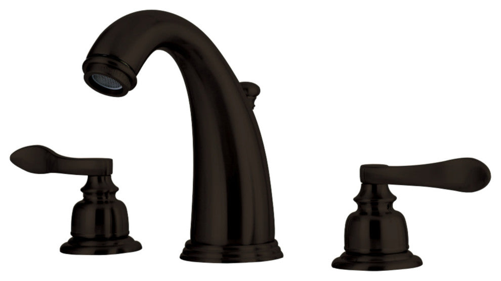 Kingston Brass Widespread Bathroom Faucet With Retail Pop-Up, Oil Rubbed Bronze