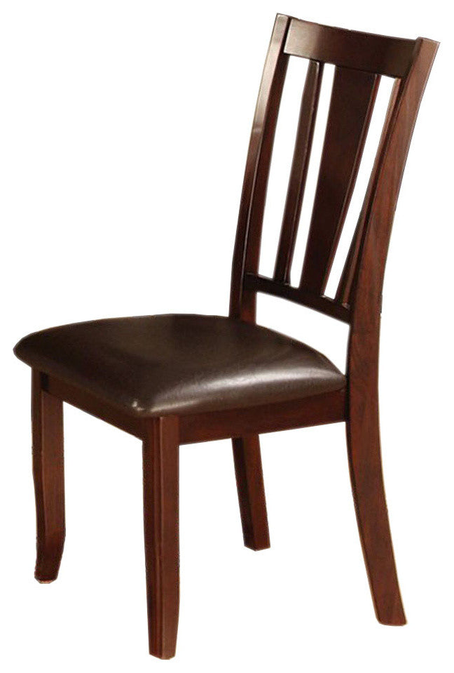 Edgewood I Transitional Side Chair, Expresso Finish, Set of 2