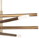 Wick Chandelier, Natural Brass