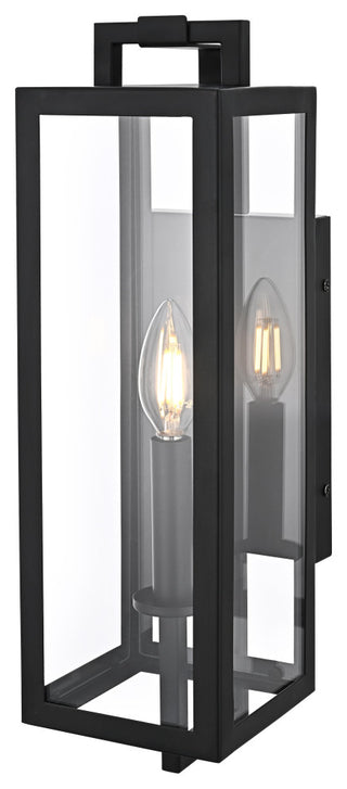 Home Living 5" Outdoor Wall Sconce, Black
