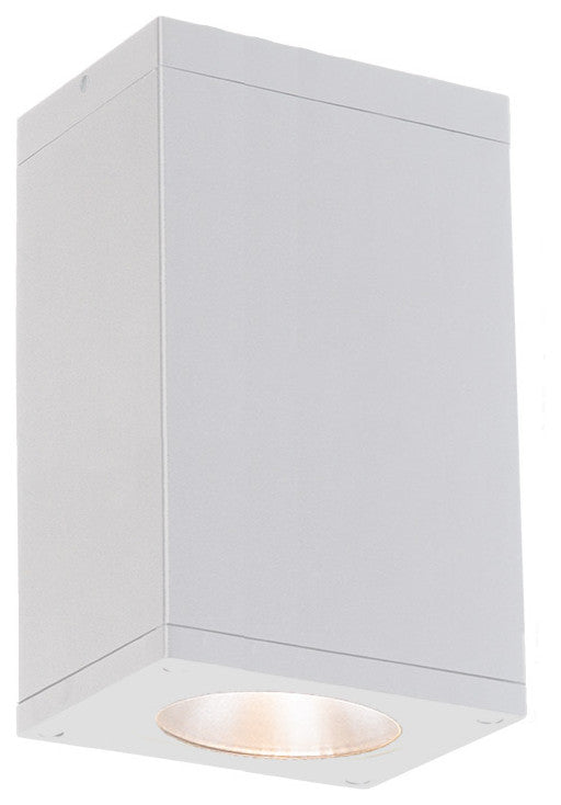 Cube Architectural 6" LED Flush Mount 2700K 90 CRI, White