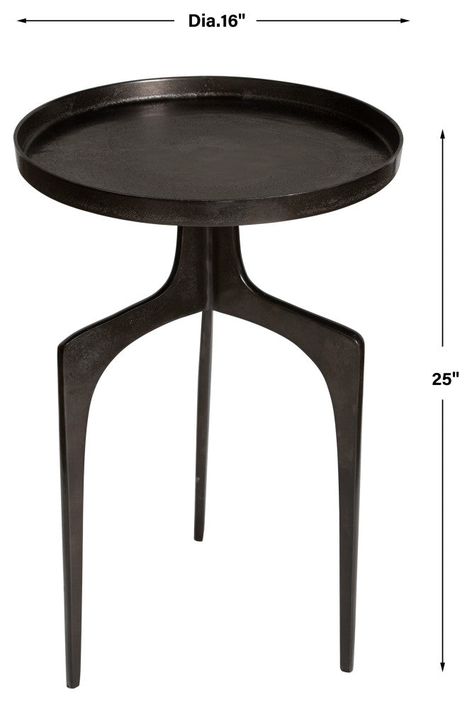Uttermost Kenna Bronze Accent Table