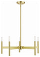 Livex Lighting Satin Brass 5-Light Chandelier