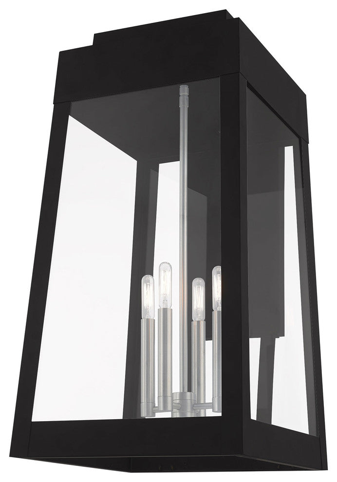 Livex Lighting Black 4-Light Outdoor Wall Lantern