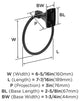 Amerock Highland Ridge Transitional Towel Ring, Matte Black