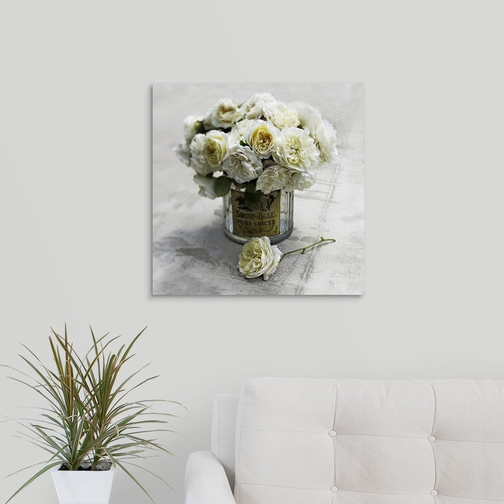 "An English Rose" Wrapped Canvas Art Print, 20"x20"x1.5"