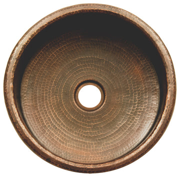 Premier Copper BV15DB2 15" Round Bar Sink