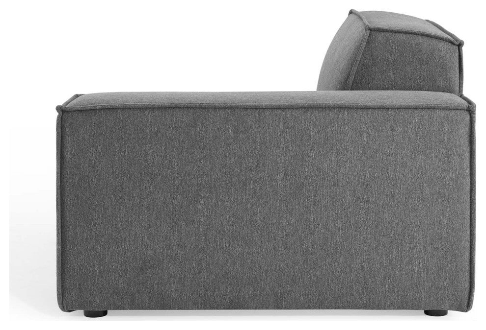 Modular Sectional Sofa Set, Charcoal Gray, Fabric, Modern, Hospitality