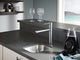 Delta Trinsic Single Handle Kitchen Faucet, Arctic Stainless, 1159LF-AR