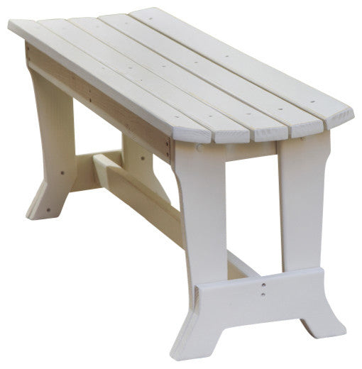 Carolina Preserves 2-Seat Bench No Back, Twilight Blue Wash