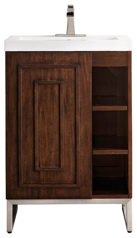 Alicante 24" MC Acacia Vanity, Nickel