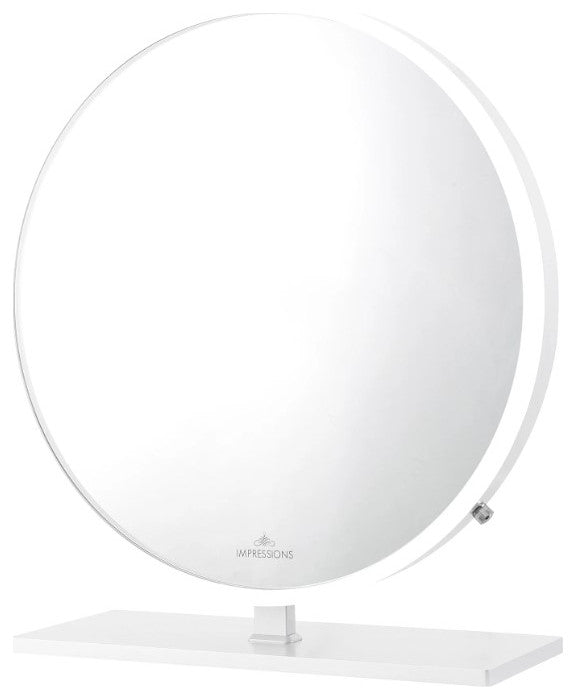Monarch Plus Vanity Mirror, White, Led Strip Light