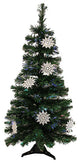 Pre-Lit Fiber Optic Artificial Christmas Tree With White Snowflakes, Multi, 3'