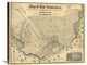 "Map of San Francisco, 1852" Stretched Canvas Giclee by Britton and Rey, 30"x24"