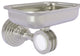 Pacific Grove Wall-Mount Soap Dish Holder with Dotted Accents, Satin Nickel
