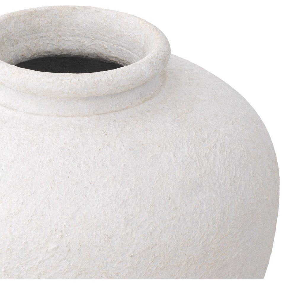 Matte White Clay Vase | Eichholtz Reine L