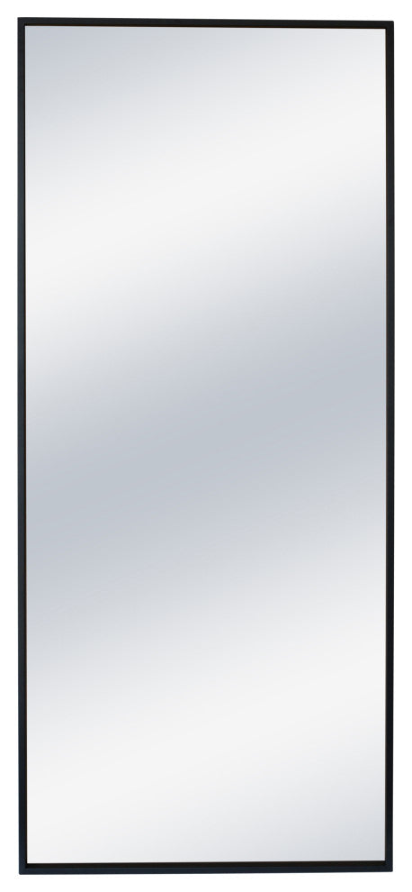 Contemporary Squire Mirror Black - Black