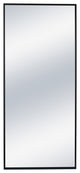 Contemporary Squire Mirror Black - Black