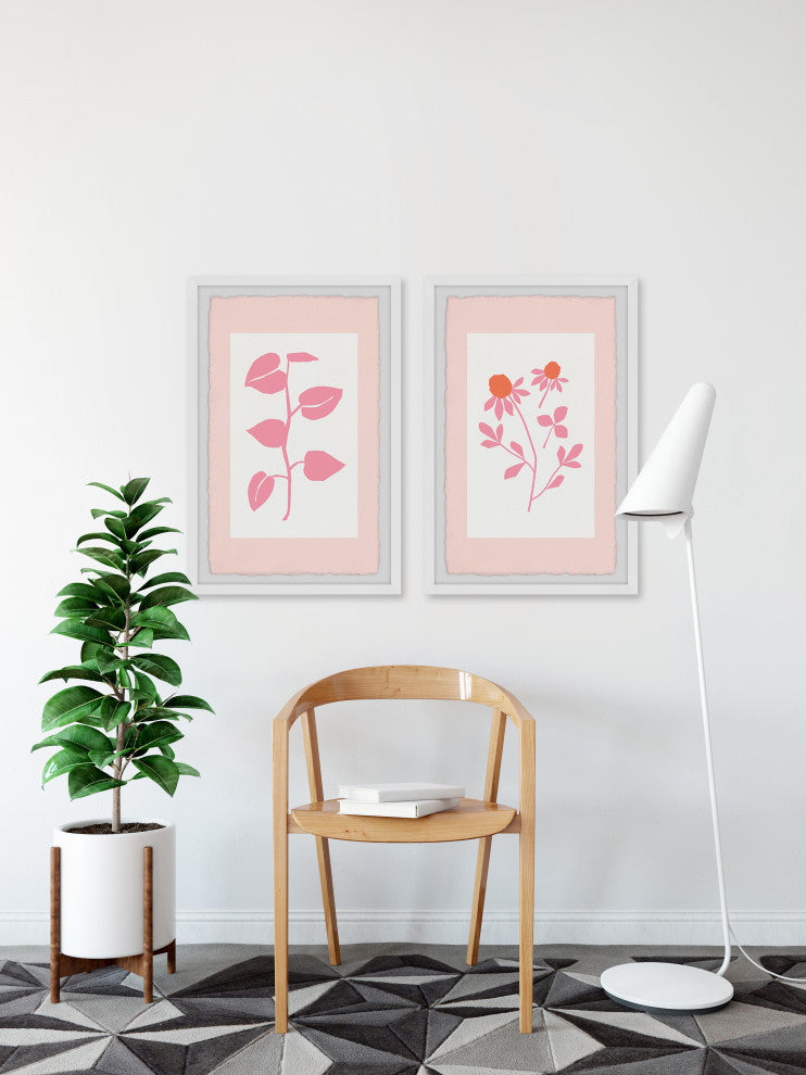 Young Plants Diptych, 2-Piece Set, 24x36 Panels