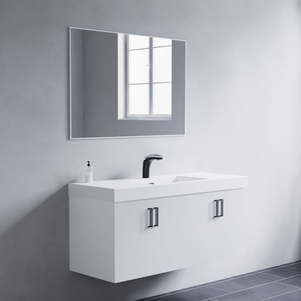 Mattox Mirror, 42x28, White
