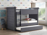 ACME Romana II Bed, Gray Fabric