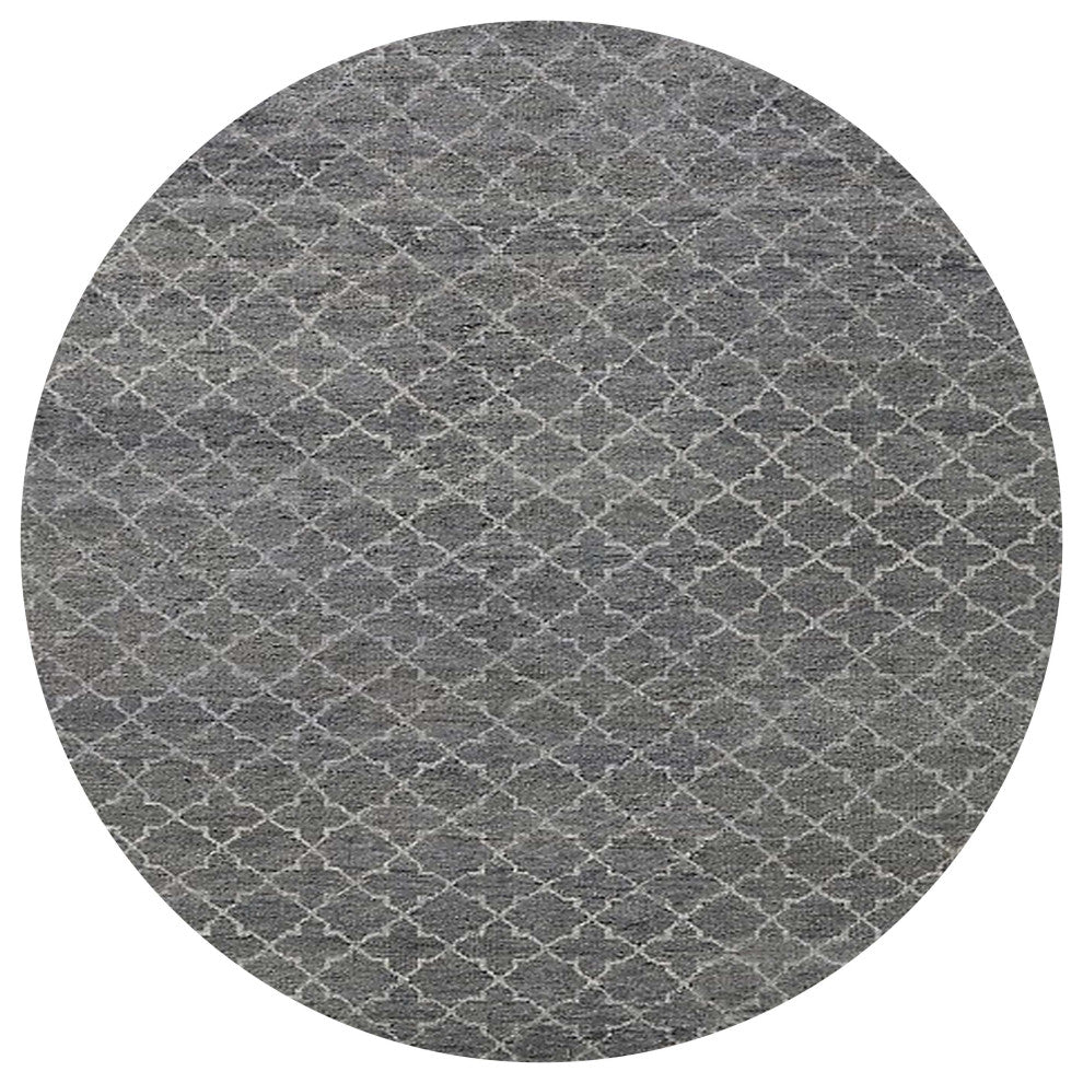 Ahgly Company Indoor Round Mid-Century Modern Area Rugs, 5' Round