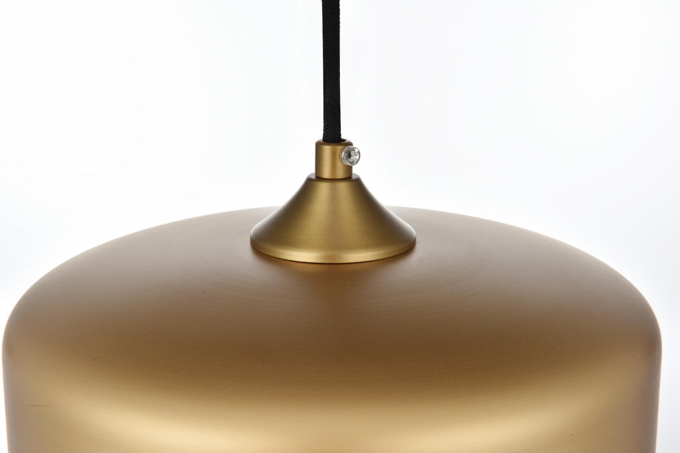 Elegant Lighting LD2243 Ashwell 10"W Pendant - Satin Gold