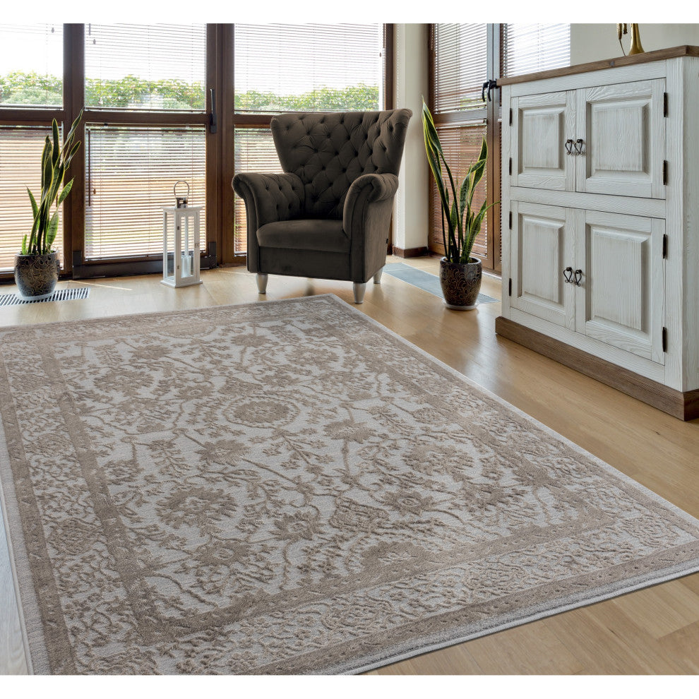 United Weavers Cascades Shasta Wheat Oversize Rug 12'6" X 15'