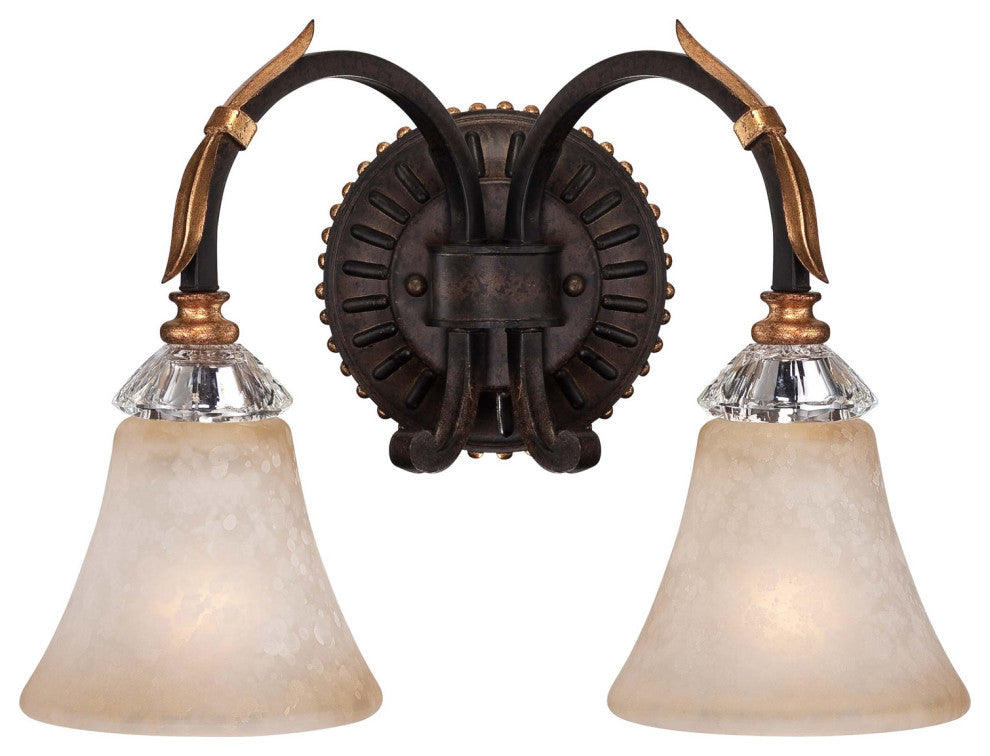Minka Metropolitan, N2692-258B, Bella Cristallo, 2-Light Bath