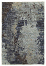 Evolution 8049B Rug, Navy/Blue, 5'3"x7'3"