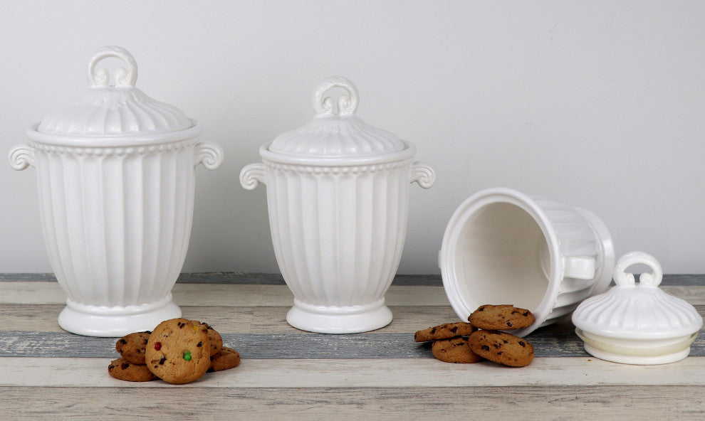 Royal Set of 3 Canister Set-By Lorren home Trends