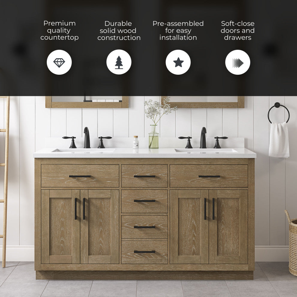 OVE Decors Bailey Vanity, Matte Black, 36"