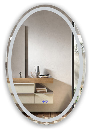 CHLOE Lighting SPECULO Back Lit LED Mirror 4000K, Warm White, 24"