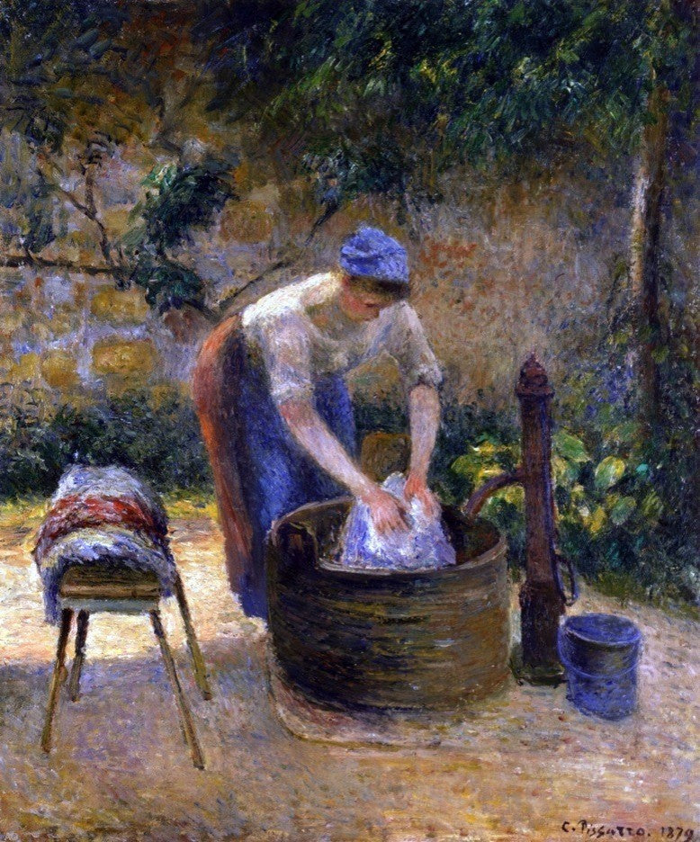 Camille Pissarro The Laundry Woman Wall Decal