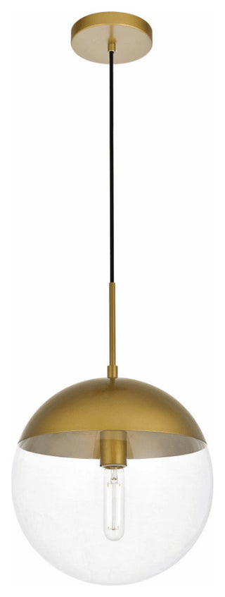 Elegant Lighting LD6039 Eclipse 12"W Pendant - Black