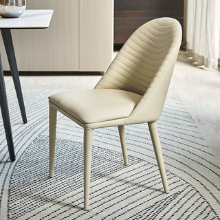 Nordic Design Leisure Backrest Dining Chair, Beige